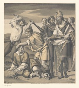 Martyrdom of Saint Ewald from the Collection of the Boisserée Brothers (series) by Johann Nepomuk Strixner
