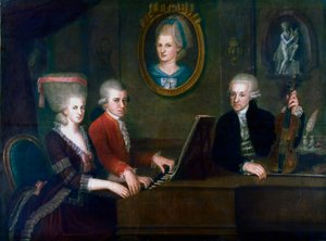 The Mozart Family by Johann Nepomuk della Croce