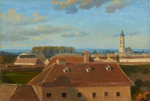 View over the Schanzel to the Augarten by Johann Peter Krafft