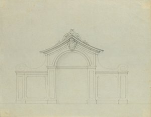 Fountain in the Peach Garden of the Upper Belvedere by Johann Peter Krafft
