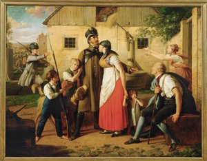 The Return of the Militia Man by Johann Peter Krafft
