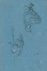 Helmet Studies by Johann Peter Krafft