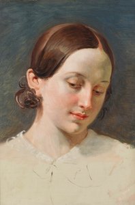 Head of a Girl with Brown Hair (Study for 