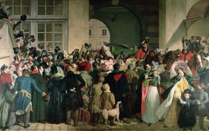The Return of Francis I of Austria to Presburg on 27th November 1809 by Johann Peter Krafft