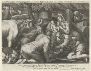 Adoration of the Shepherds by Johann Sadeler (I)