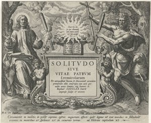 Christ and John the Baptist by Johann Sadeler (I)