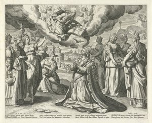 Christ Gives His Blood to His Bride (series title) by Johann Sadeler (I)