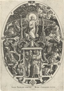 Christ in the Garden of Gethsemane by Johann Sadeler (I)
