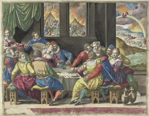 Humanity Waiting for the Last Judgment (title on object: Ita erit et adventus filii hominis) by Johann Sadeler (I)
