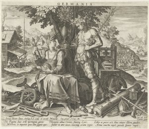 Germany with Ceres and Bacchus by Johann Sadeler (I)