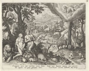 God the Father Blesses Adam, Eve, and the Animals