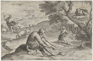 God Appears to Moses in the Burning Bush (History of Moses Before the Exodus)
