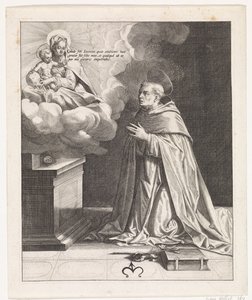 Saint Hyacinth Adoring Mary with the Christ Child by Johann Sadeler (I)
