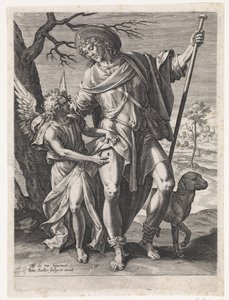 Saint Roch by Johann Sadeler (I)