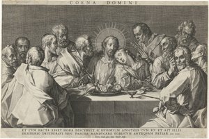 The Last Supper by Johann Sadeler (I)