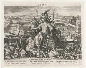 Minerva as Patroness of the Art of War (Important Activities of a Prince) by Johann Sadeler (I)