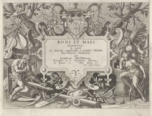 Ornamental Frame with Adam and Eve