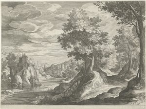 River Landscape with a Castle