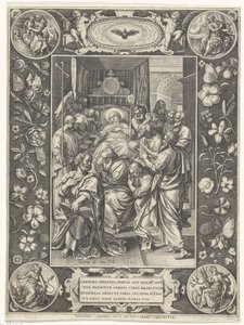 Deathbed of Mary by Johann Sadeler (I)
