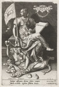 Trust Overcomes Secret Deceit by Johann Sadeler (I)