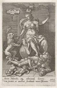 Majesty Overcomes Tyranny by Johann Sadeler (I)