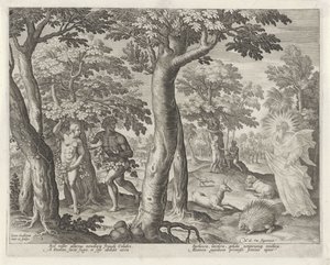The Fall of Man by Johann Sadeler (I)