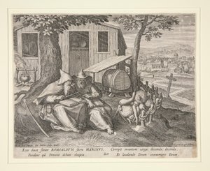 Saints Romualdus and Marinus (from Oraculum Anachoreticum, 20)