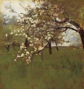Blooming Apple Tree by Johann Sperl