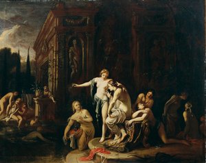 Diana and Callisto in the Bath by Johann Spillenberger