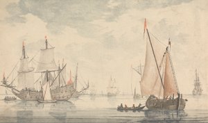 Castles, Ruins and Seascapes - Six Colored Engravings by Johann Teyler