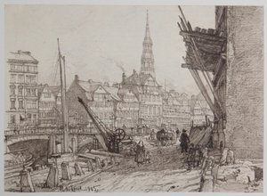 On Steinwerder 21-05-1882 by Johann Theobald Riefesell