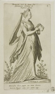 Mnemosyne (Memory), Plate 3 from Parnassus Biceps by Johann Theodor de Bry