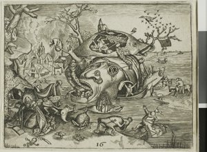 The Temptation of Saint Anthony, plate 16 from the Emblemata Secularia by Johann Theodor de Bry