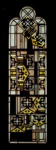 Black and Yellow Trefoil Window by Johan Thorn Prikker