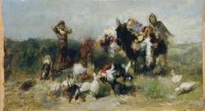 Scene from Don Quixote (Fight with the Poultry)