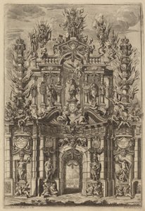 Triumphal Arch for Charles V by Johann Ulrich Kraus, after Peter Schubert von Ehrenberg