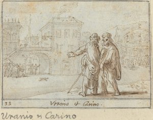 Uranio and Carino by Johann Wilhelm Baur