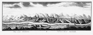 View of Krasnoyarsk by Johann Wilhelm Lürsenius