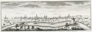 View of Yeniseysk, ca 1735 by Johann Wilhelm Lürsenius