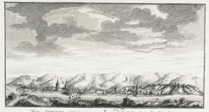 View of the Fortress of Udinskoye, ca 1735 by Johann Wilhelm Lürsenius