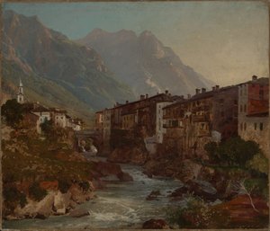 View of Chiavenna by Johann Wilhelm Schirmer