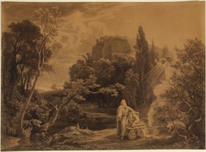 The Sacrifice of Isaac (Genesis 22:11-12) by Johann Wilhelm Schirmer
