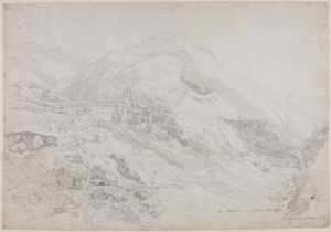 Monastery of St. Scholastica near Subiaco by Johann Wilhelm Schirmer