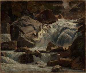 Swiss Mountain Stream by Johann Wilhelm Schirmer