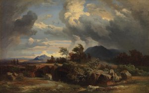 Stormy Evening by Johann Wilhelm Schirmer
