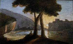 Sunset on the Roman ruins by Johann Wolfgang Von Goethe (beginning of the 19th century) by Johann Wolfgang von Goethe