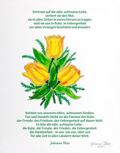 The Rosental Tulip Bouquet for Calm, Joy, Peace, Security and Gratitude