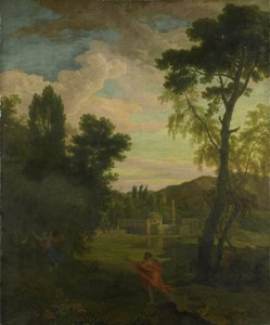 Arcadian Landscape with Jupiter and Io by Johannes (1646-c.1726) Glauber