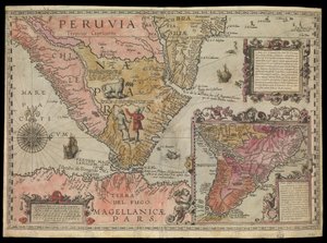 The Southern Tip of Peru, South America by Johannes Baptista van the Younger Doetechum
