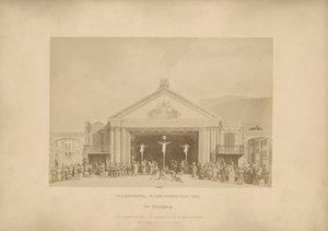 Passion Play of Ober-Ammergau - The Crucifixion by Johannes Bernhard